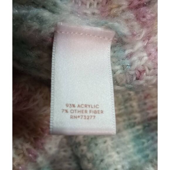 Lauren Conrad Sweater‎ Ladies Large Pink Blue - Picture 6 of 7